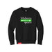 MAS Kansas City Advantage Wheelchair Tennis MAS Logo Youth Black Crewneck Sweatshirt on a white background
