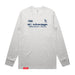 MAS Kansas City Advantage Wheelchair Tennis Script Ash Heather Grey Long Sleeve T-Shirt on a white background