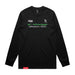 MAS Kansas City Advantage Wheelchair Tennis Script Black Long Sleeve T-Shirt on a white background