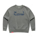 MAS Kansas City Advantage Wheelchair Tennis Script Women's Grey Modern Crewneck Sweatshirt on a white background
