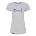 MAS Kansas City Advantage Wheelchair Tennis Script Women's Heather Grey Slim T-Shirt on a white background