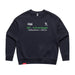 MAS Kansas City Advantage Wheelchair Tennis Script Women's Ink Blue Modern Crewneck Sweatshirt on a white background
