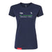 MAS Kansas City Advantage Wheelchair Tennis Script Women's Navy Slim T-Shirt on a white background
