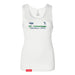 MAS Kansas City Advantage Wheelchair Tennis Script Women's White Slim Micro Rib Tank Top on a white background