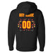 Back angle of the MAS Kansas City Kings Wheelchair Basketball Amplife Customizable Black Hoodie against a white background
