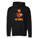 Front angle of the MAS Kansas City Kings Wheelchair Basketball Amplife Customizable Black Hoodie against a white background