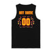 Back angle of the MAS Kansas City Kings Wheelchair Basketball Amplife Customizable Black Tank Top against a white background
