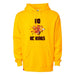 Front angle of the MAS Kansas City Kings Wheelchair Basketball Amplife Customizable Gold Hoodie against a white background
