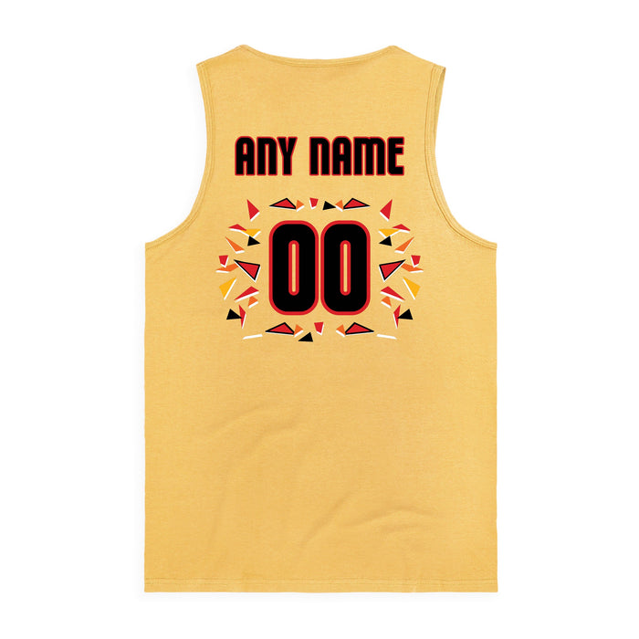 Back angle of the MAS Kansas City Kings Wheelchair Basketball Amplife Customizable Squash Tank Top against a white background