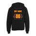 Back angle of the MAS Kansas City Kings Wheelchair Basketball Amplife Customizable Youth Black Hoodie against a white background