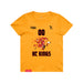 Front angle of the MAS Kansas City Kings Wheelchair Basketball Amplife Customizable Youth Gold T-Shirt against a white background
