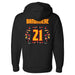 Back angle of the Norbert Bandimere MAS Kansas City Kings Wheelchair Basketball Amplife Black Hoodie against a white background
