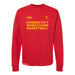 MAS Kansas City Kings Wheelchair Basketball Red Crewneck Sweatshirt on a white background
