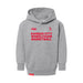 MAS Kansas City Kings Wheelchair Basketball Toddler Heather Grey Hoodie on a white background