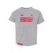 MAS Kansas City Kings Wheelchair Basketball Toddler Heather Grey T-Shirt on a white background