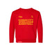 MAS Kansas City Kings Wheelchair Basketball Toddler Red Crewneck Sweatshirt on a white background