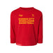 MAS Kansas City Kings Wheelchair Basketball Toddler Red Long Sleeve T-Shirt on a white background