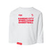 MAS Kansas City Kings Wheelchair Basketball Toddler White Long Sleeve T-Shirt on a white background
