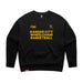 MAS Kansas City Kings Wheelchair Basketball Women's Black Modern Crewneck Sweatshirt on a white background