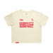 MAS Kansas City Kings Wheelchair Basketball Women's Butter Crop T-Shirt on a white background