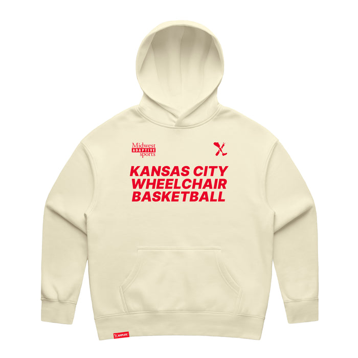 MAS Kansas City Kings Wheelchair Basketball Women's Butter Modern Hoodie on a white background