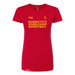 MAS Kansas City Kings Wheelchair Basketball Women's Red Slim T-Shirt on a white background
