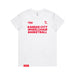 MAS Kansas City Kings Wheelchair Basketball Women's White T-Shirt on a white background