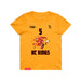 Front angle of the Roman Dinkel MAS Kansas City Kings Wheelchair Basketball Amplife Youth Gold T-Shirt against a white background