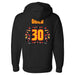 Back angle of the Jerry Guild Jr MAS Kansas City Kings Wheelchair Basketball Amplife Black Hoodie against a white background