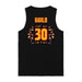 Back angle of the Jerry Guild Jr MAS Kansas City Kings Wheelchair Basketball Amplife Black Tank Top against a white background