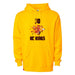 Front angle of the Jerry Guild Jr MAS Kansas City Kings Wheelchair Basketball Amplife Gold Hoodie against a white background