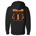 Back angle of the Karson Henderson MAS Kansas City Kings Wheelchair Basketball Amplife Black Hoodie against a white background