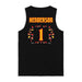 Back angle of the Karson Henderson MAS Kansas City Kings Wheelchair Basketball Amplife Black Tank Top against a white background
