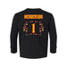 Back angle of the Karson Henderson MAS Kansas City Kings Wheelchair Basketball Amplife Toddler Black Long Sleeve T-Shirt against a white background