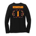 Back angle of the Karson Henderson MAS Kansas City Kings Wheelchair Basketball Amplife Women's Black Long Sleeve T-Shirt against a white background