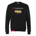 MAS Kansas City Kings Wheelchair Basketball I Love Somebody at MAS Black Crewneck Sweatshirt on a white background