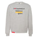 MAS Kansas City Kings Wheelchair Basketball I Love Somebody at MAS Heather Grey Crewneck Sweatshirt on a white background
