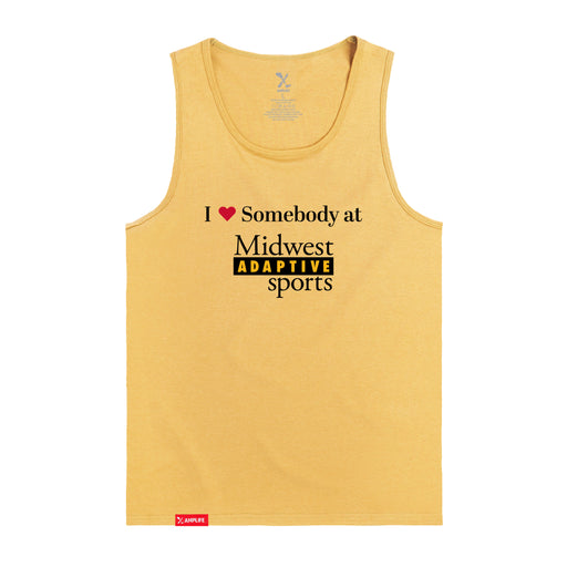 MAS Kansas City Kings Wheelchair Basketball I Love Somebody at MAS Squash Tank Top on a white background