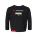 MAS Kansas City Kings Wheelchair Basketball I Love Somebody at MAS Toddler Black Long Sleeve T-Shirt on a white background