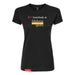 MAS Kansas City Kings Wheelchair Basketball I Love Somebody at MAS Women's Black Slim T-Shirt on a white background