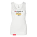 MAS Kansas City Kings Wheelchair Basketball I Love Somebody at MAS Women's White Slim Micro Rib Tank Top on a white background