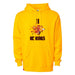 Front angle of the Asha Larson MAS Kansas City Kings Wheelchair Basketball Amplife Gold Hoodie against a white background