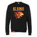 MAS Kansas City Kings Wheelchair Basketball Lion Black Crewneck Sweatshirt on a white background