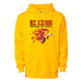MAS Kansas City Kings Wheelchair Basketball Lion Gold Hoodie on a white background