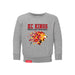 MAS Kansas City Kings Wheelchair Basketball Lion Toddler Heather Grey Crewneck Sweatshirt on a white background