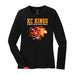 MAS Kansas City Kings Wheelchair Basketball Lion Women's Black Long Sleeve T-Shirt on a white background