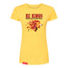 MAS Kansas City Kings Wheelchair Basketball Lion Women's Yellow Slim T-Shirt on a white background