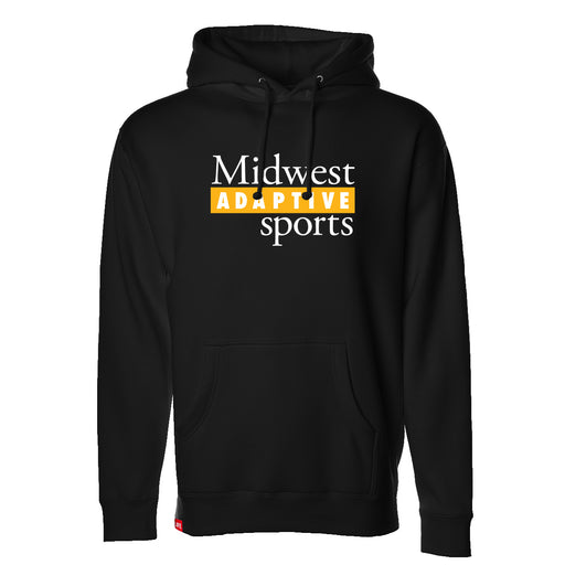 MAS Kansas City Kings Wheelchair Basketball MAS Logo Black Hoodie on a white background