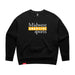 MAS Kansas City Kings Wheelchair Basketball MAS Logo Women's Black Modern Crewneck Sweatshirt on a white background