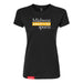 MAS Kansas City Kings Wheelchair Basketball MAS Logo Women's Black Slim T-Shirt on a white background